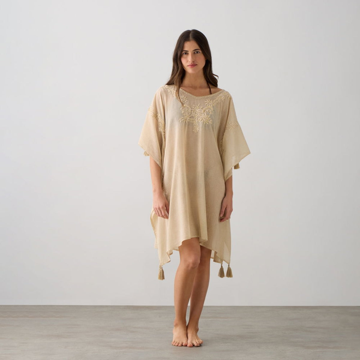 IDALIA-TUNIC-A MARRON BEIGE-0