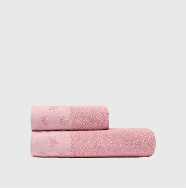 Serviette de bain en coton éponge avec étoiles Catara
