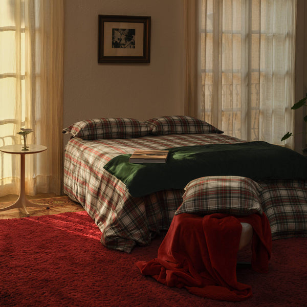 Pack funda nórdica franela a cuadros Nafra