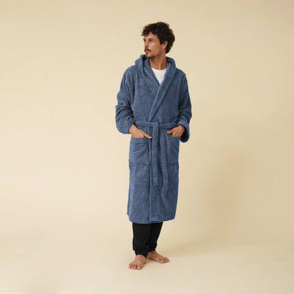 Albornoz algodón con capucha Zeus