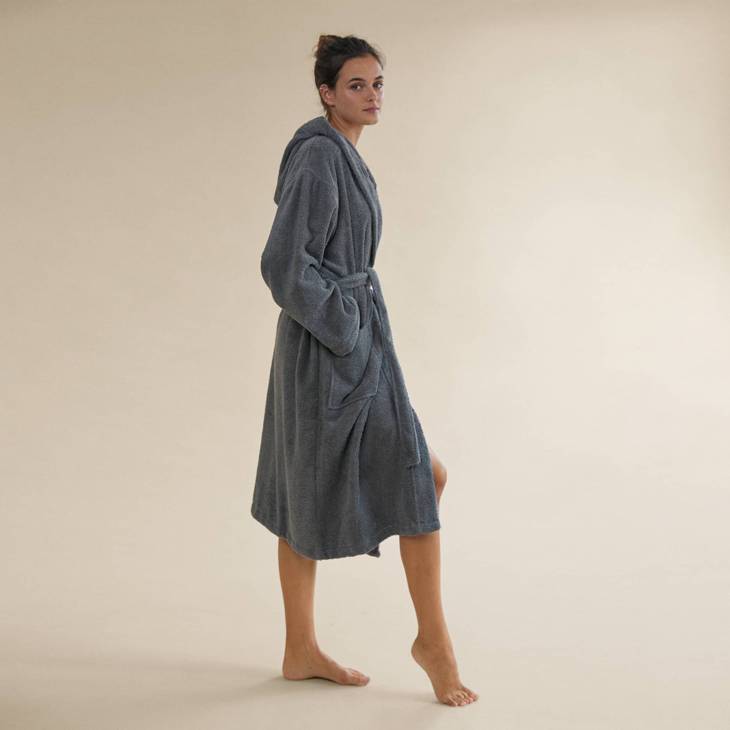 Albornoz algodón con capucha Zeus