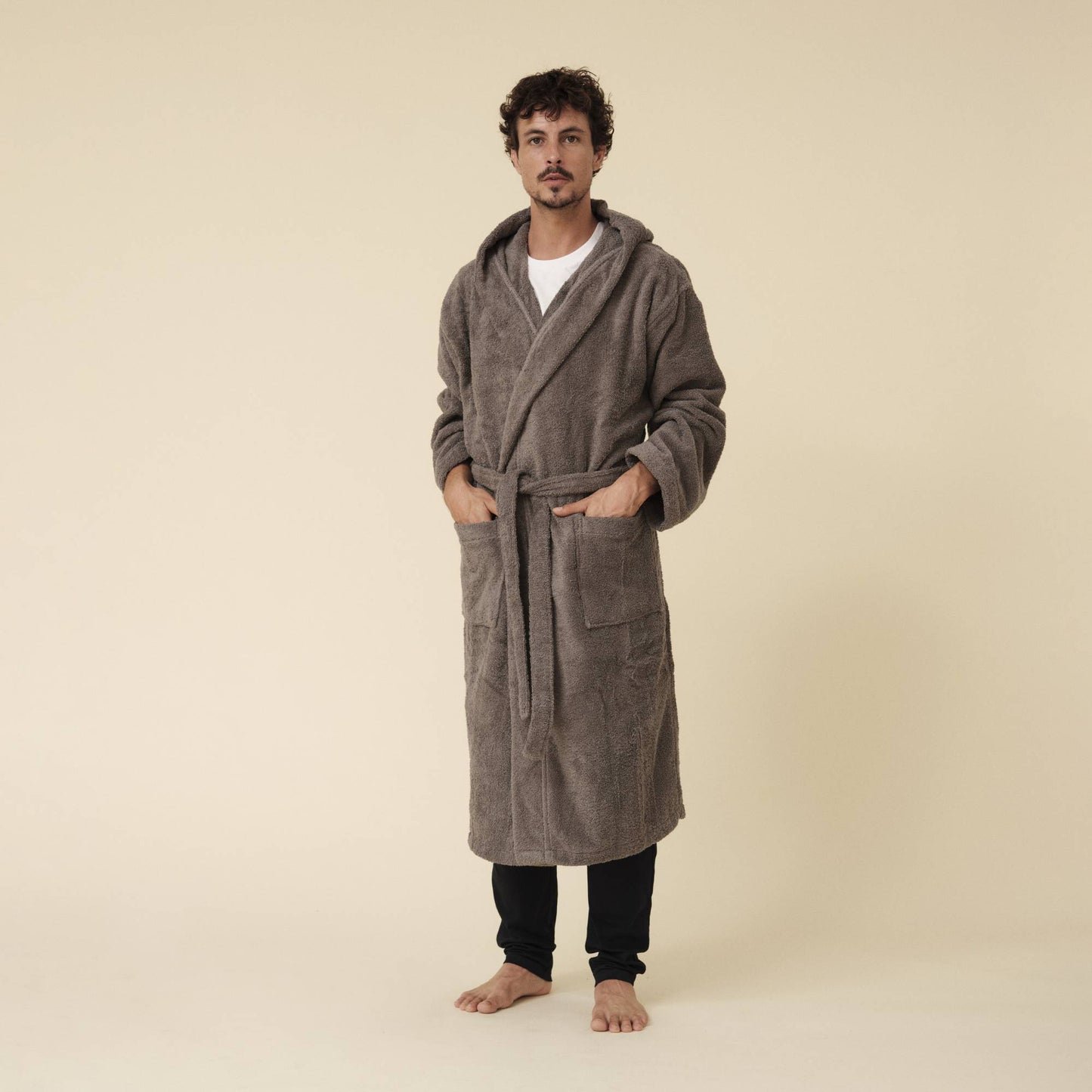 Albornoz algodón con capucha Zeus