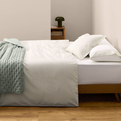 Duvet cover cotton 180 thread count seersucker stripes Crese