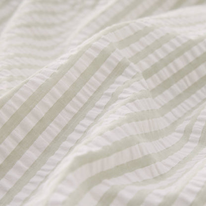 Duvet cover cotton 180 thread count seersucker stripes Crese