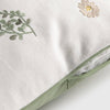 Funda de coixí de cotó flors brodades Groun