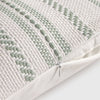 Embroidered striped cotton cushion cover Direc