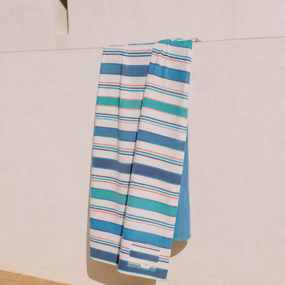 Toalha de praia de algodão mistura com bolso Mapuri