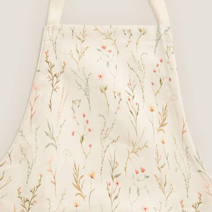 Delantal algodón flores Rita