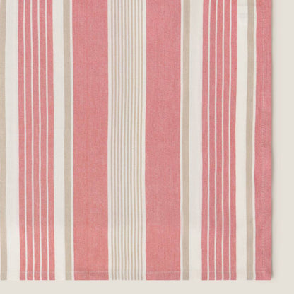 Joc de 2 tovallons de cotó i bambú amb ratlles Frenche