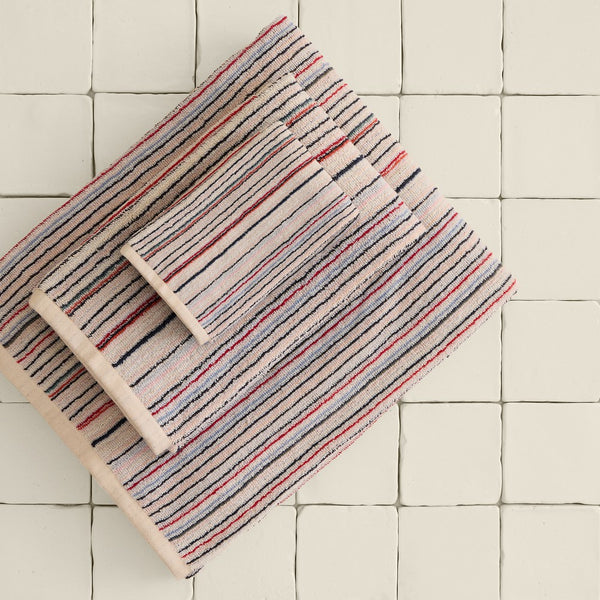 Reversible cotton terry bath towel Gardenia