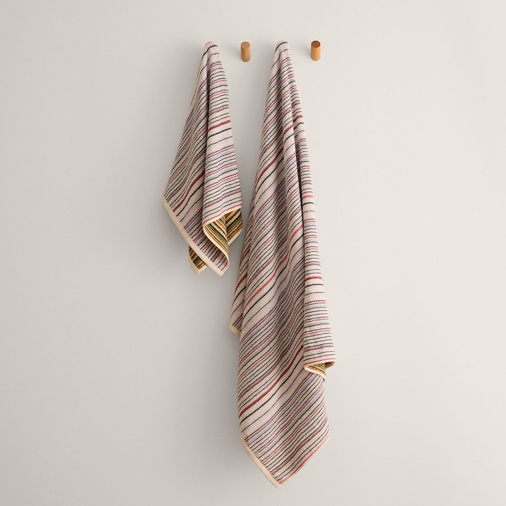 Reversible cotton terry bath towel Gardenia