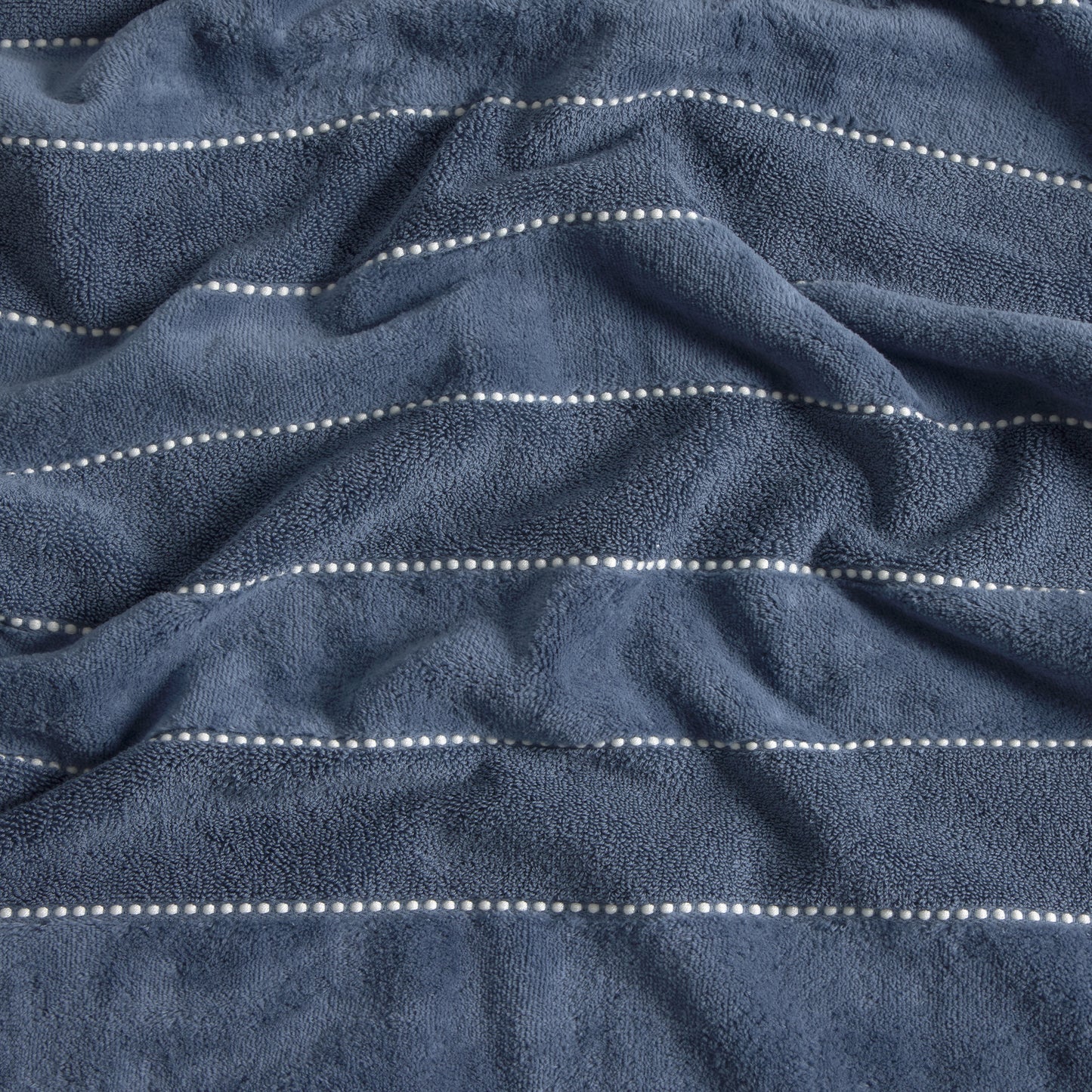Cotton bath towel velour stripes Meto