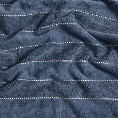 Cotton bath towel velour stripes Meto