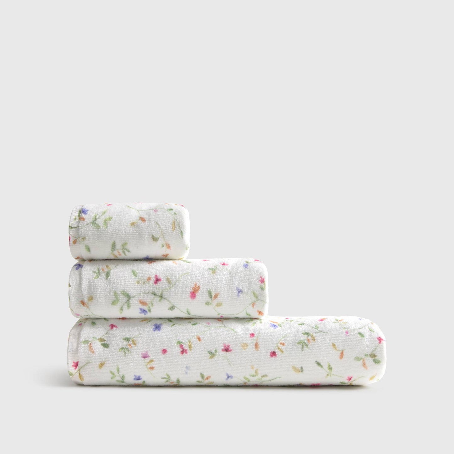 Toalha de banho algodão estampado floral Lalato