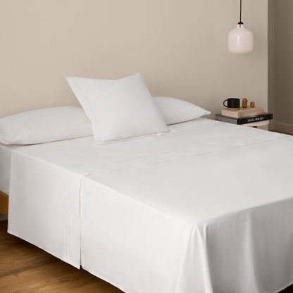 Drap plat coton 180 fils détails lingerie Lalace