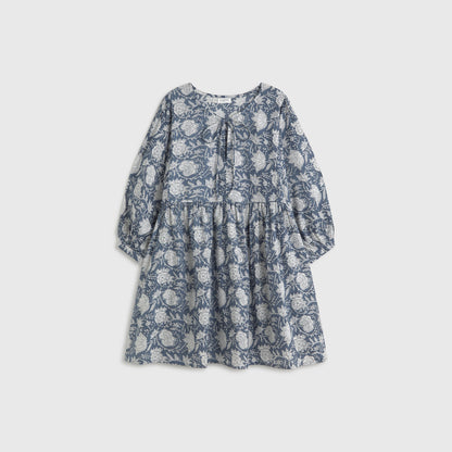 Short floral cotton caftan Kenco
