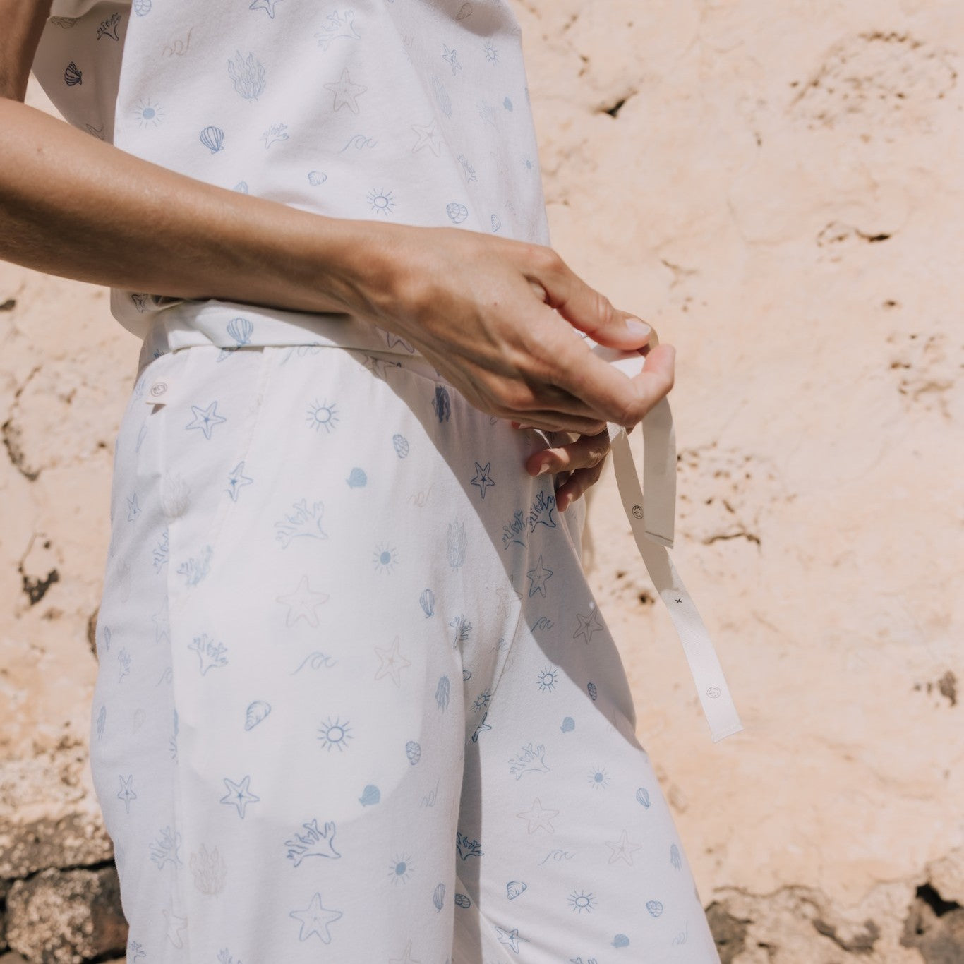 Pantalón algodón estampados marinos Moana