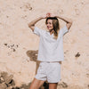 Camisa de algodón seersucker cuadros vichy Nat
