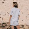 Short de algodón seersucker cuadros vichy Nat