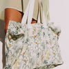 Bolso de playa algodón hojas tropicales Palme