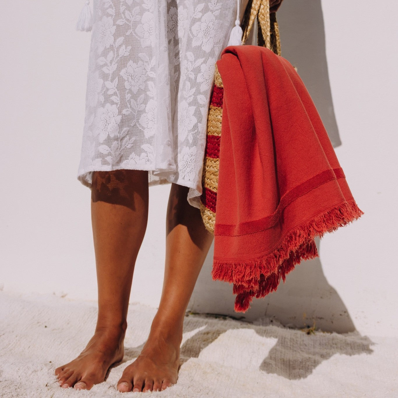 Long cotton lace caftan Musi