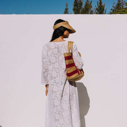 Long cotton lace caftan Musi