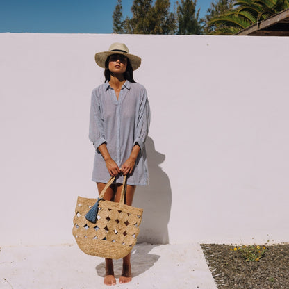 Cotton striped caftan Almarayc