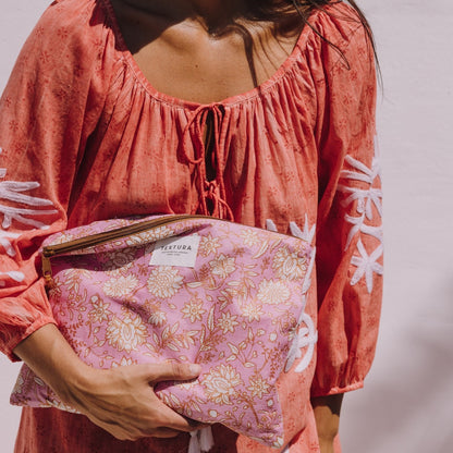 Nécessaire coton imprimé fleurs Kenze