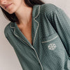 Camisa de pijama punto sostenible lunares Mimit