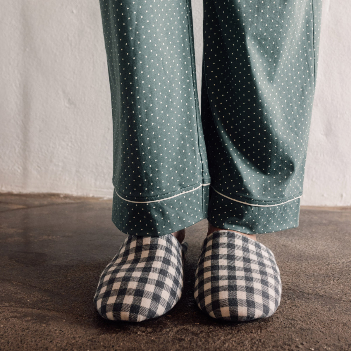 Sabatilles d’estar per casa franel·la vichy Ginh