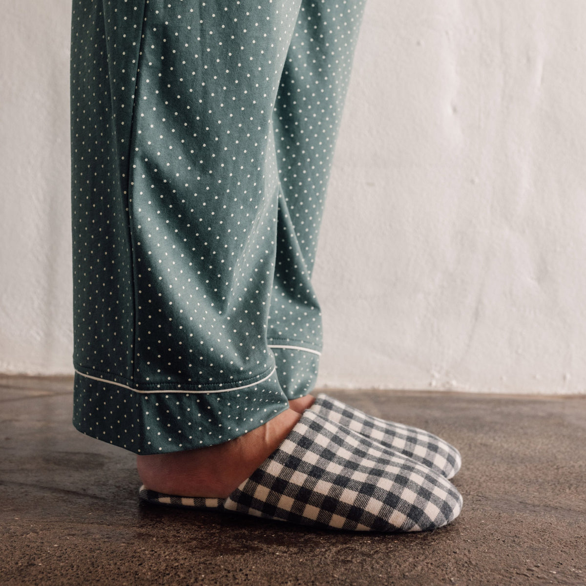 Sabatilles d’estar per casa franel·la vichy Ginh