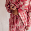 Pantaloni pigiama flanella cotone vichy Vina