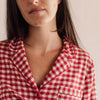 Camicia pigiama flanella cotone vichy Vina