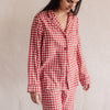 Camicia pigiama flanella cotone vichy Vina