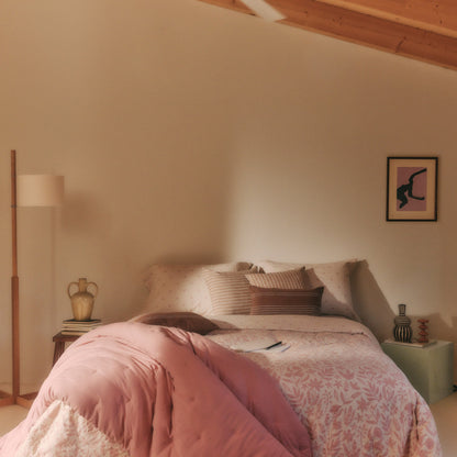 180-thread-count cotton duvet cover with botanical print Homfu