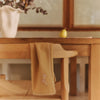 Set de 2 serviettes coton bambou broderie champignons Secu