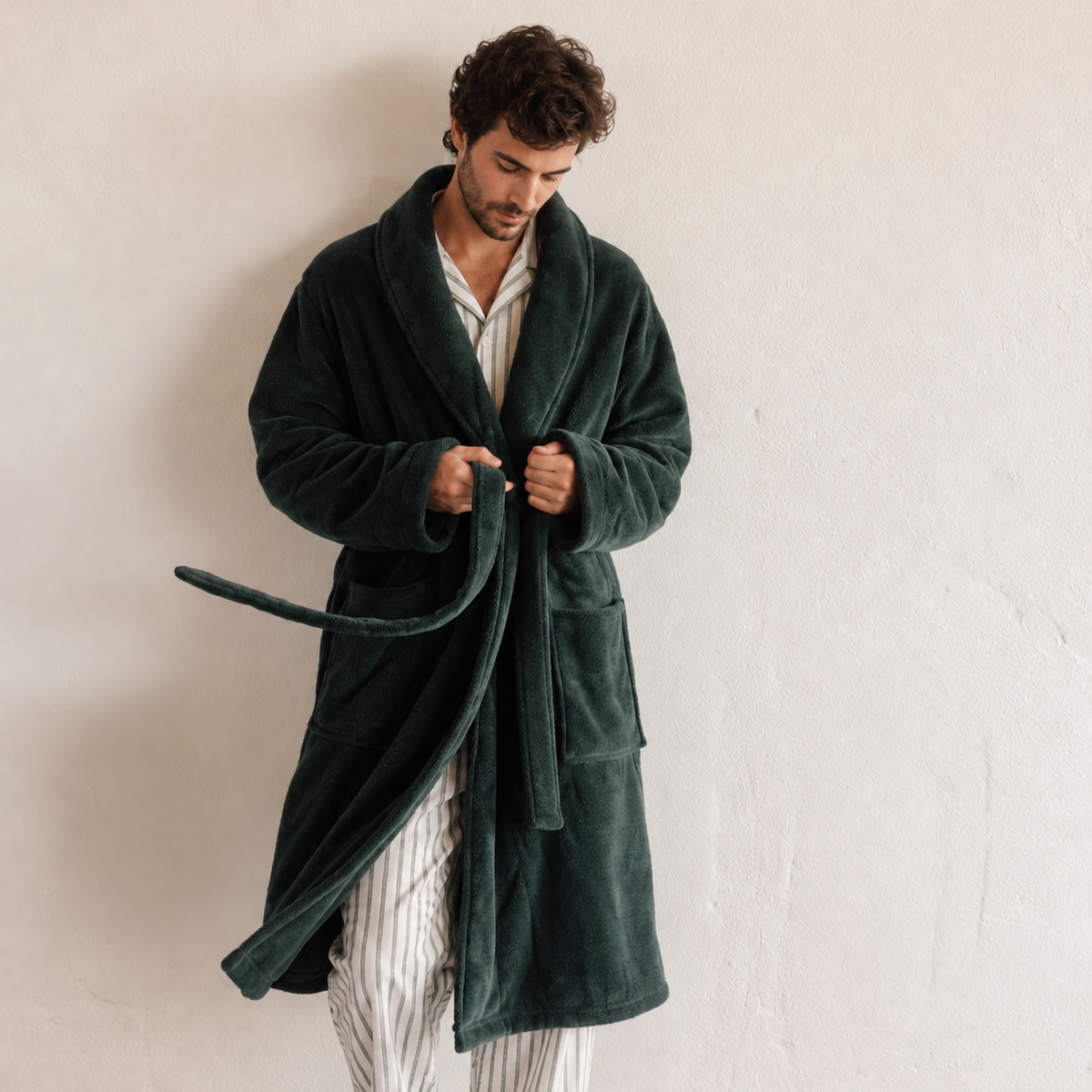 Robe de chambre homme chenille sherpa Musk