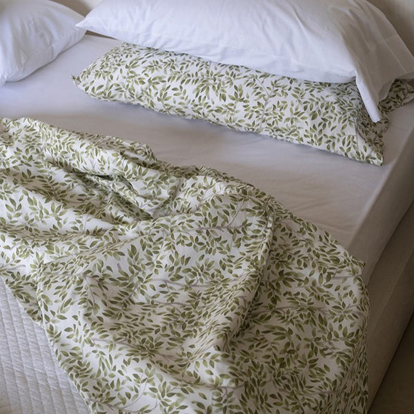 Llençol cotó fulles Grama