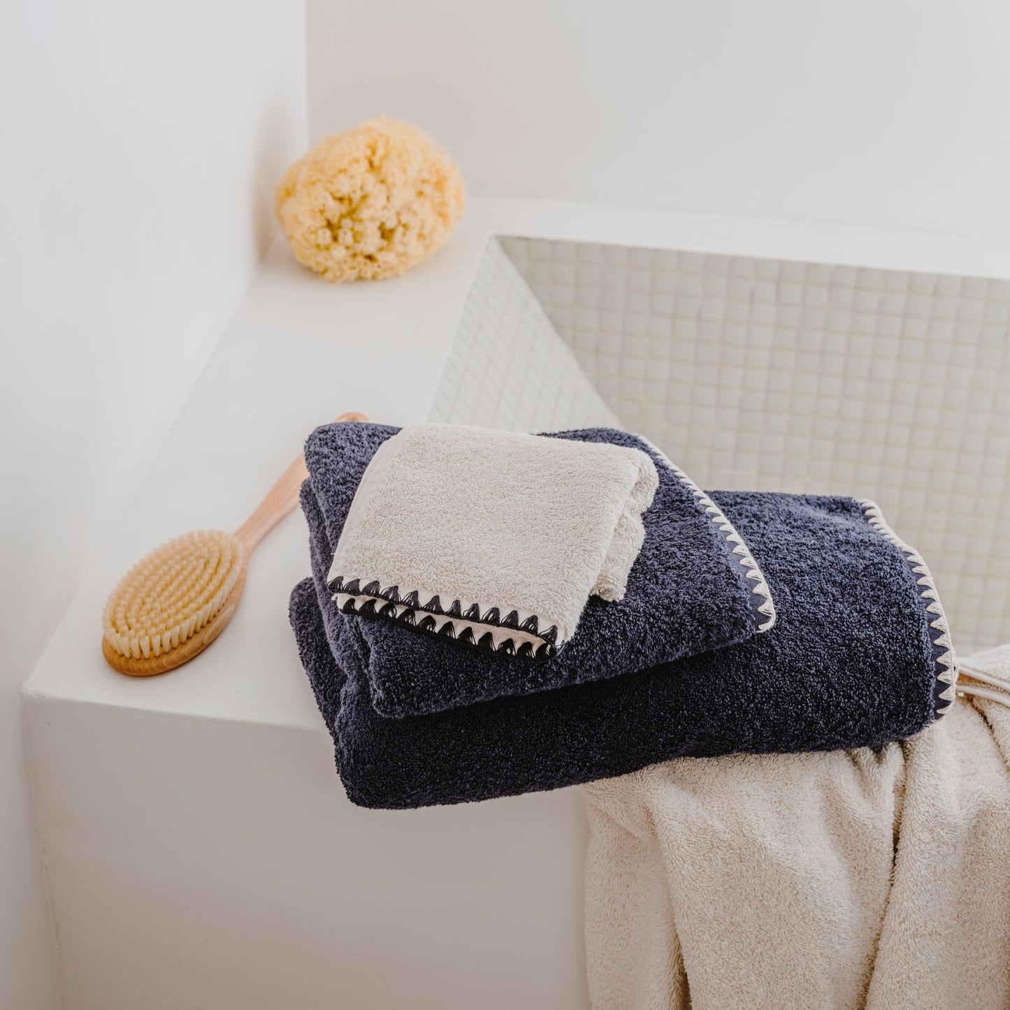 Tovallola de bany de ris amb repunt Unimax