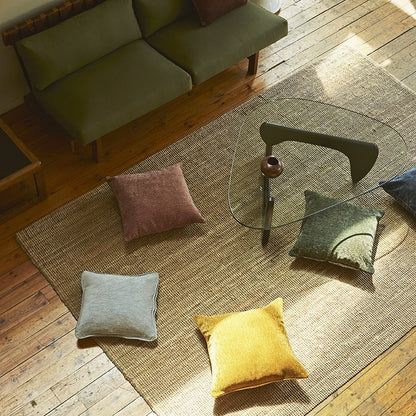 Funda de cojín de terciopelo con vivo Esli