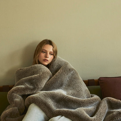 Ultra soft fleece throw Pufu