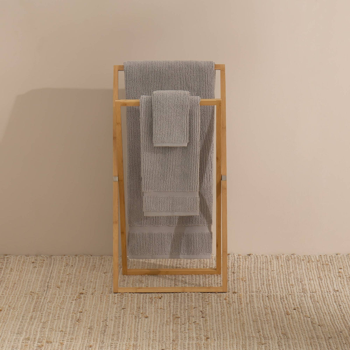 Toalla baño hilos sin torsión Nero